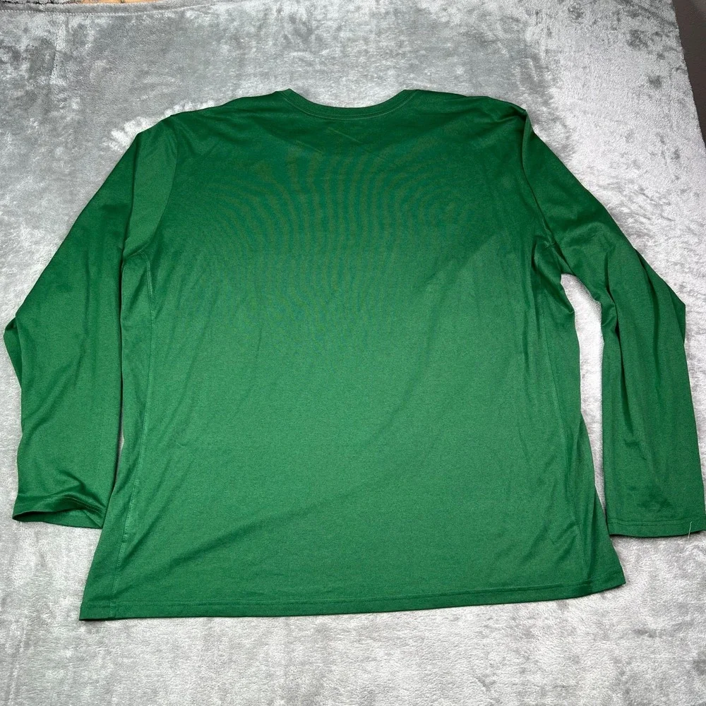 Baylor Bears Basketball Nike Shirt Mens 2XL Green Long Sleeve Dri-Fit Athleisure